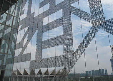 中国·佛山·东平新城图书馆 高比例镂空面板应用研究